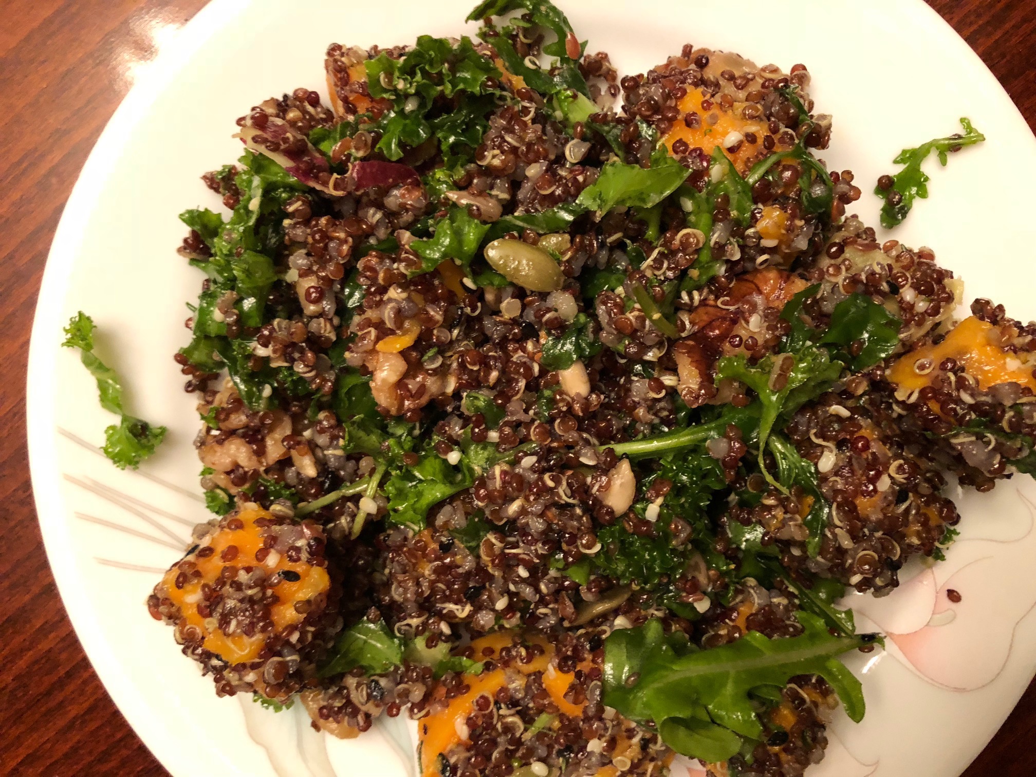 Quinoa and Mixed Greens Salad | Living Well with Geeta